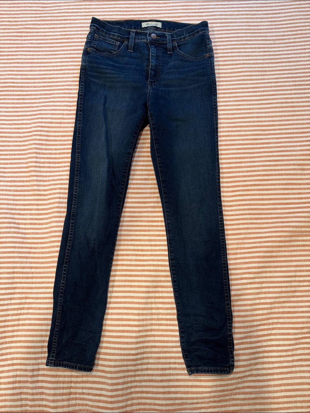 Madewell high-rise Dark Indigo Slim Jeans, size 27